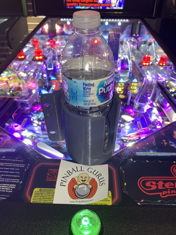 Pinball Machine Cup/Drink/Pop/Soda Holder Front or Side Mount GRAY/GREY