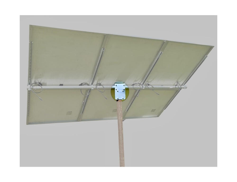 Solar Panel Array Top of Pole Ground Mount Bracket 2" - 2.5" - 3" Pipe Univer...