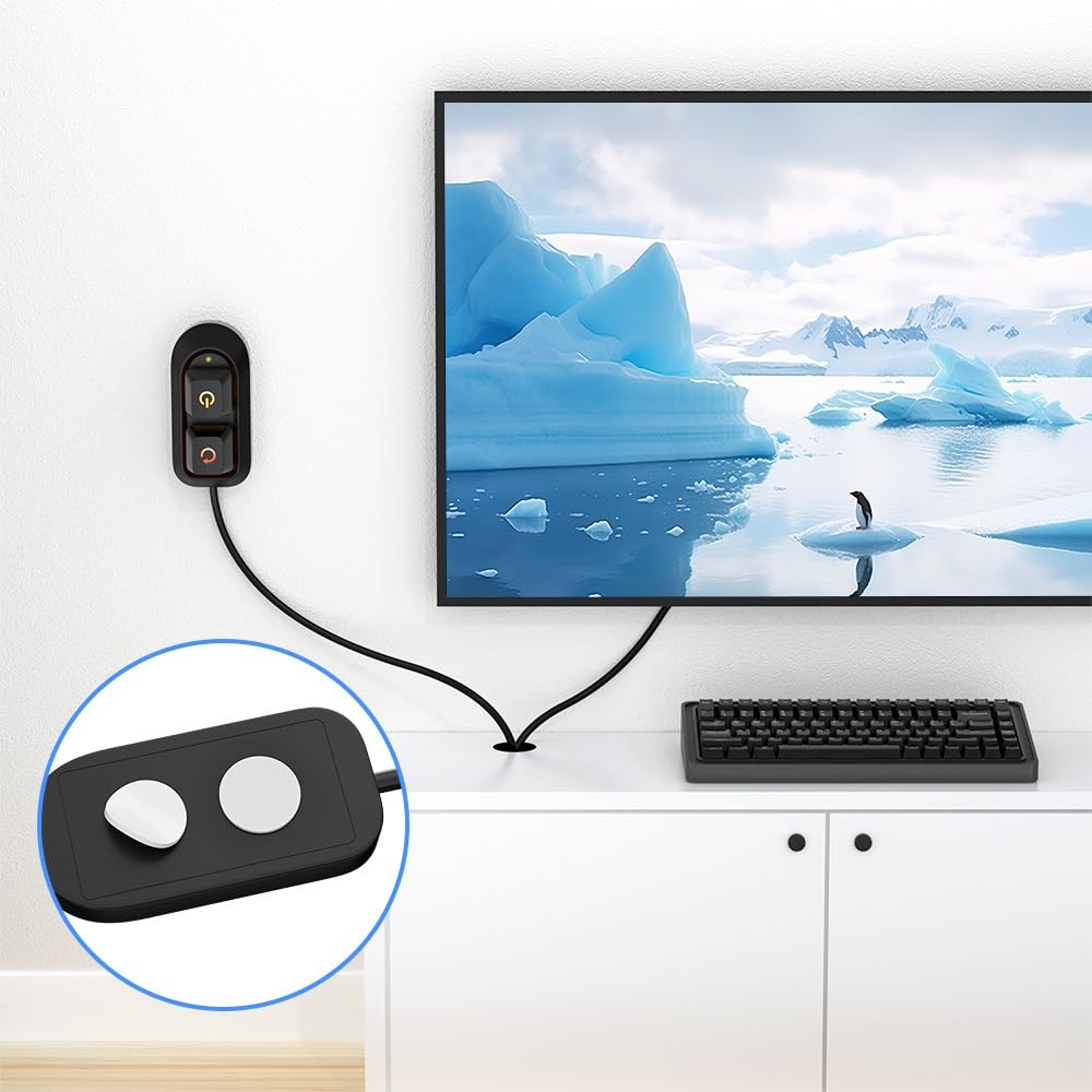 PC Power Button Switch External ON Off Reset HDD LED Desktop Cable