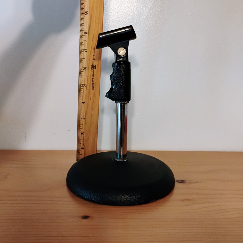 Vintage Berger Industries Tabletop Adjustable Microphone Holder Cast Iron