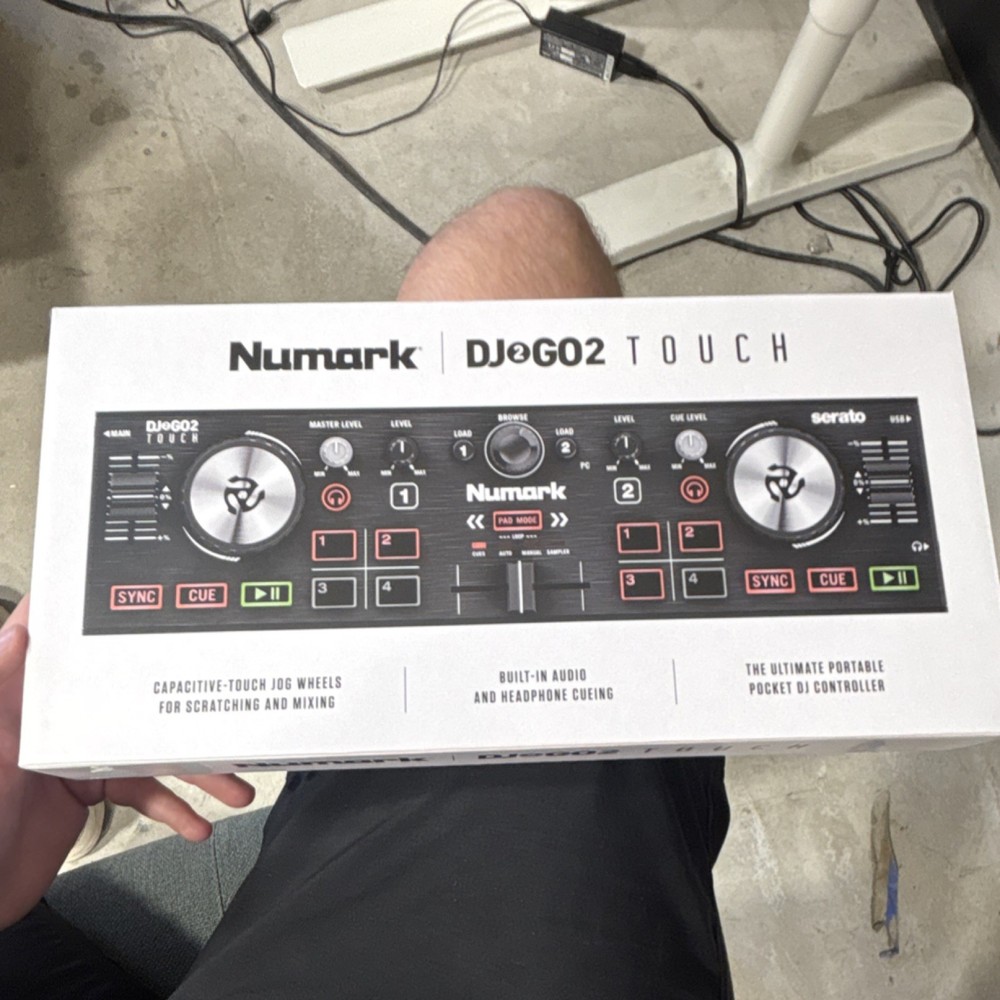 Numark DJ2GO2 Touch Portable Double Deck Controller Built-In Audio Interface