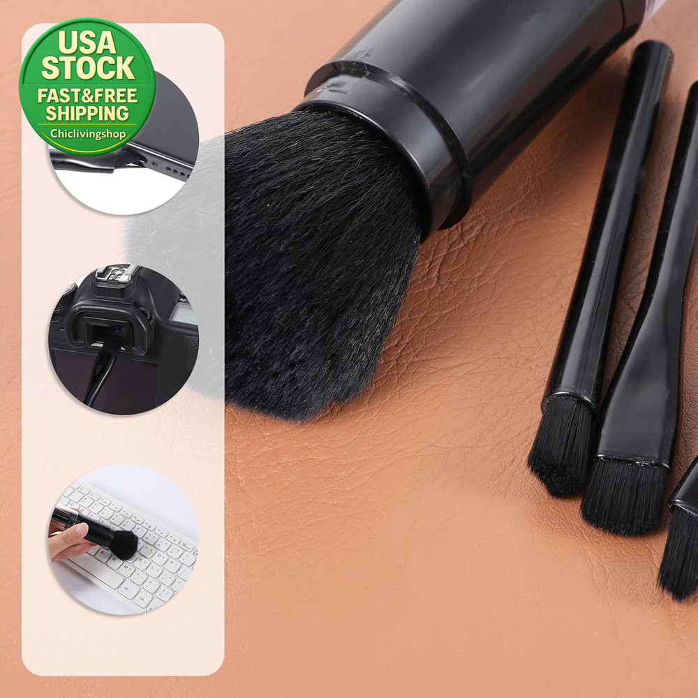 4 Pack Mini Duster Brush Kit Nylon Bristles anti Static Cleaning Tools
