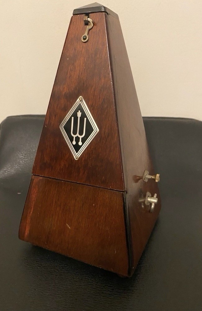 vintage Wittner metronome with bell.