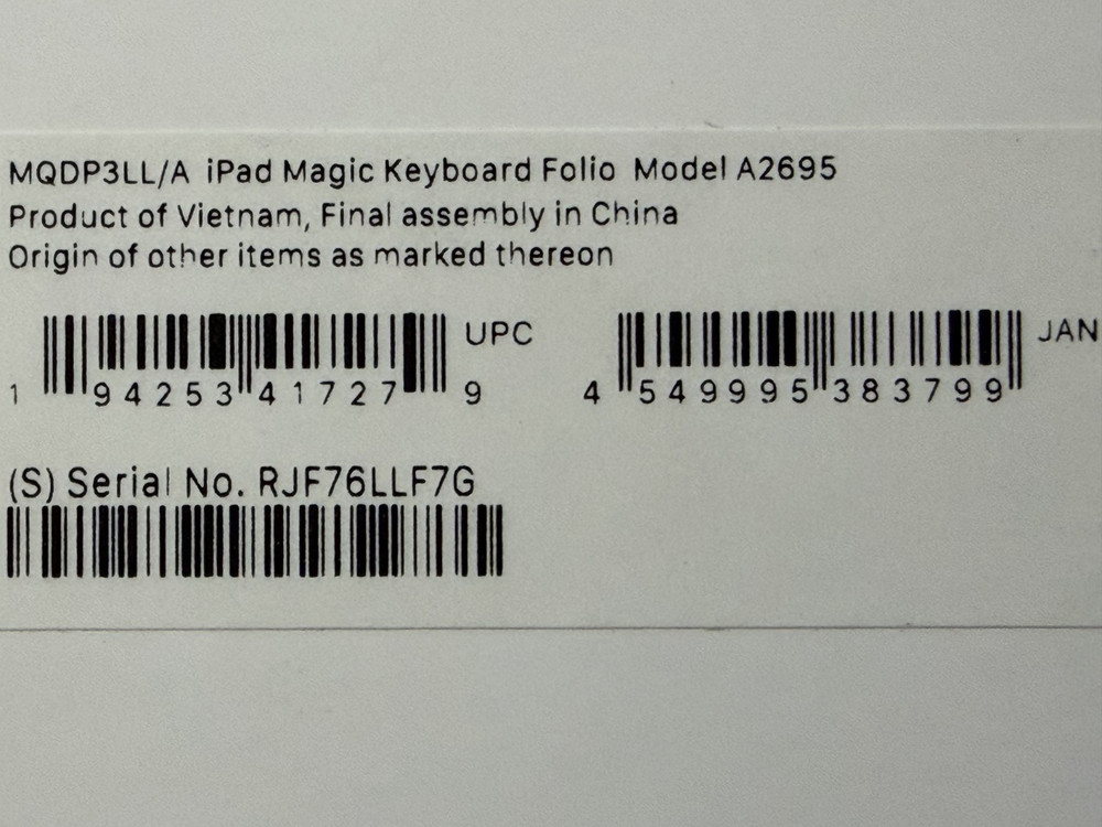 Apple - Magic Keyboard Folio for iPad (A16) - White MQDP3LL/A