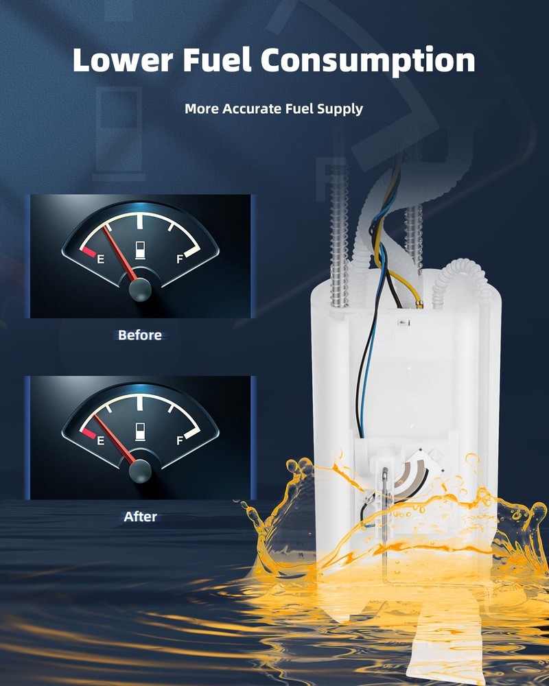 E7162M Fuel Pump Module Assembly Replacement for 2002-2003 Liberty 2.4L 3.7L