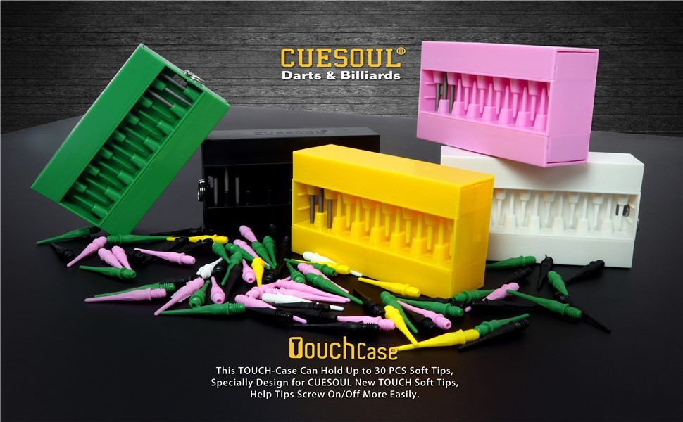 Soft Dart Tip Points with Touch Case Tool - Replacement & Removal Accessory