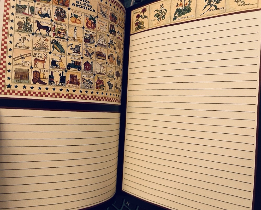 1994 Country Sampler Journal By Lang Graphics Featuring Ellen Stouffer Artwork