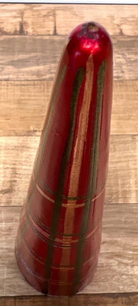 Red Plaid Decorative Candle Nicks On Bottom Edge