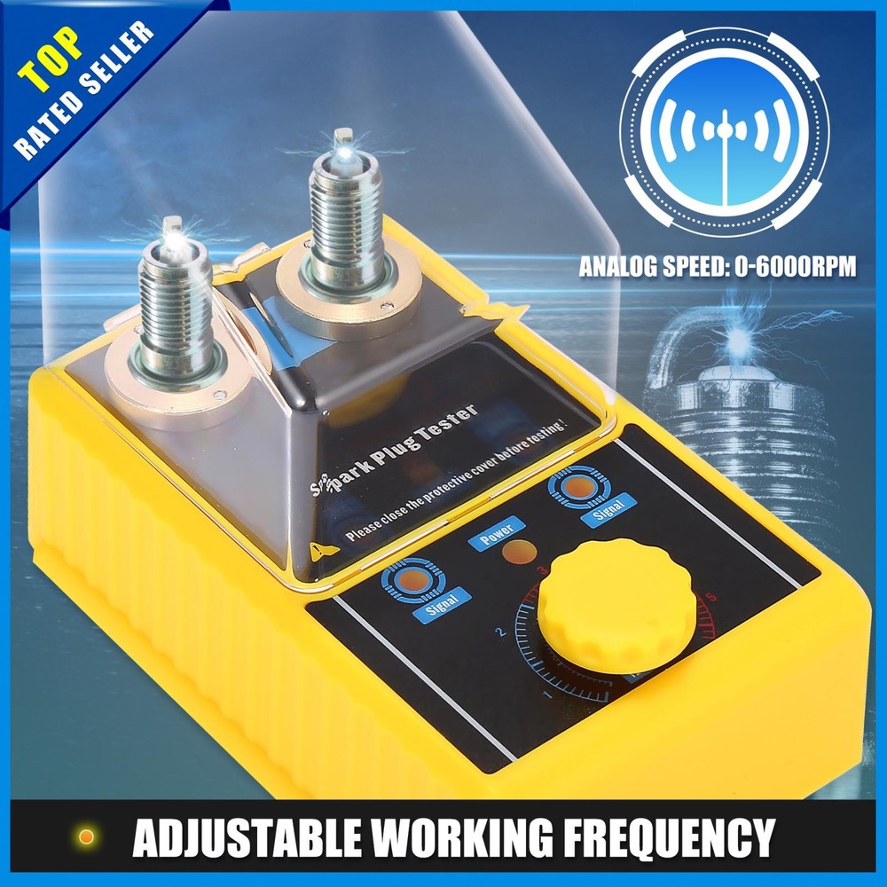 SPT101 Car Spark Plug Tester Dual Hole Detector Ignition Plug Analyzer Pack of 1