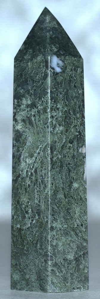 Moss Agate Tower 2.76"/78 Grams
