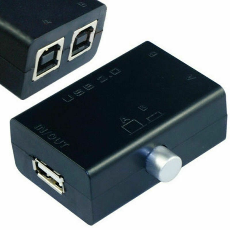 USB Device Sharing Share Switch Box Hub 2 Ports PC Computer Scanner Printer g