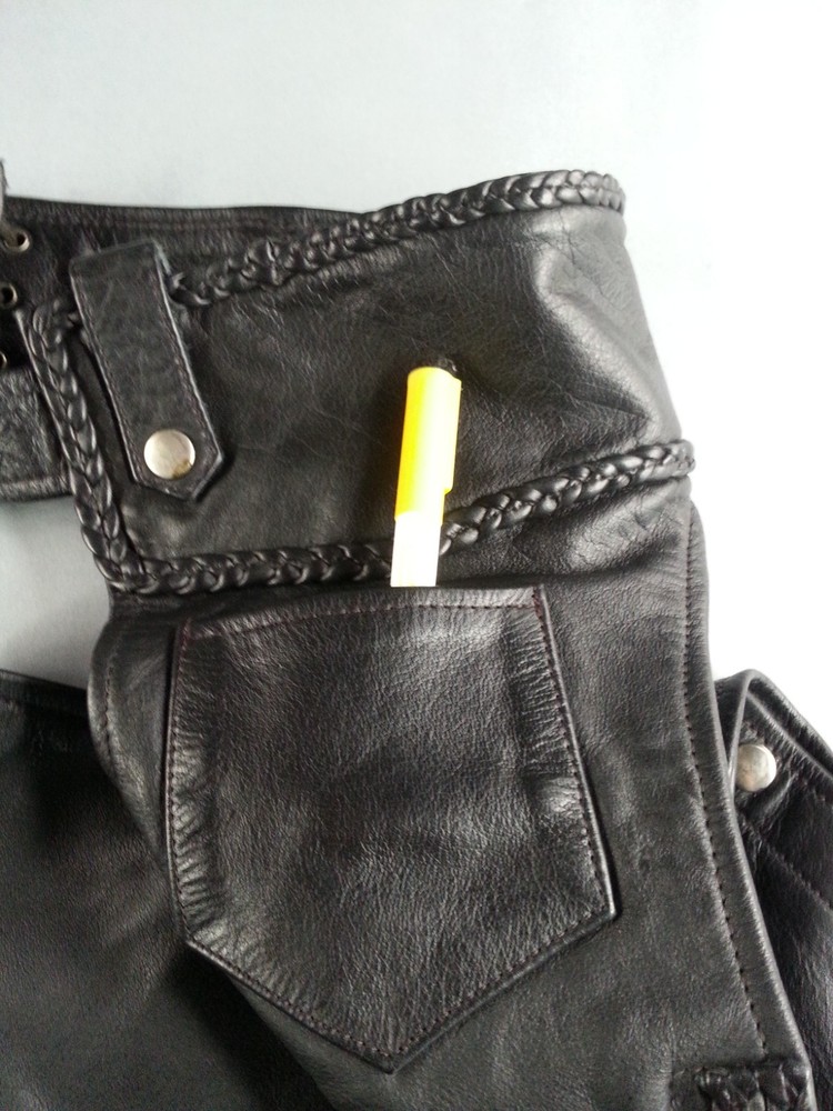 Leather Headquarters Size 3XL Leather Chaps Black