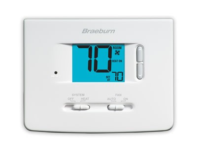 Braeburn 1025NC Builder Series - Non-Programmable Thermostat - - White