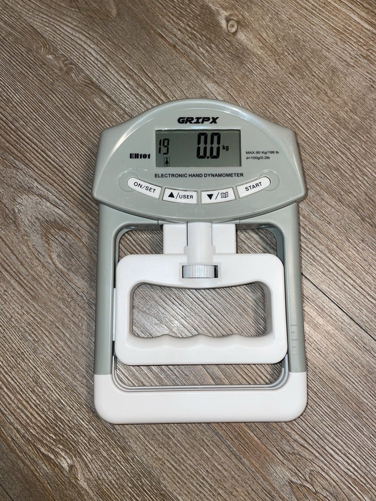 GRIPX Digital Hand Dynamometer Grip Strength Measurement Meter Auto Capturing
