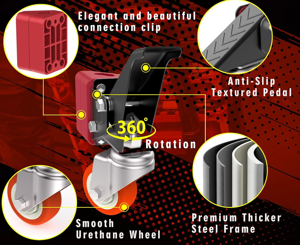 Milwaukee Packout Front Wheels Upgrade Kit for Easy Rolling Dolly Conversion