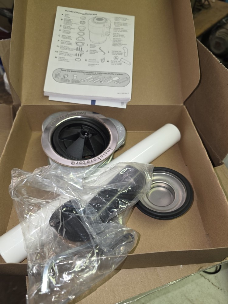 INSINKERATOR Quiet Evolution Space Saver XP 3/4 HP Garbage Disposal NEW SEALED