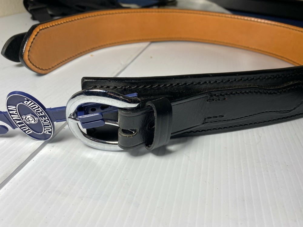 Dutyman Leather River Belt Blk #1111 Size 30-36 Available