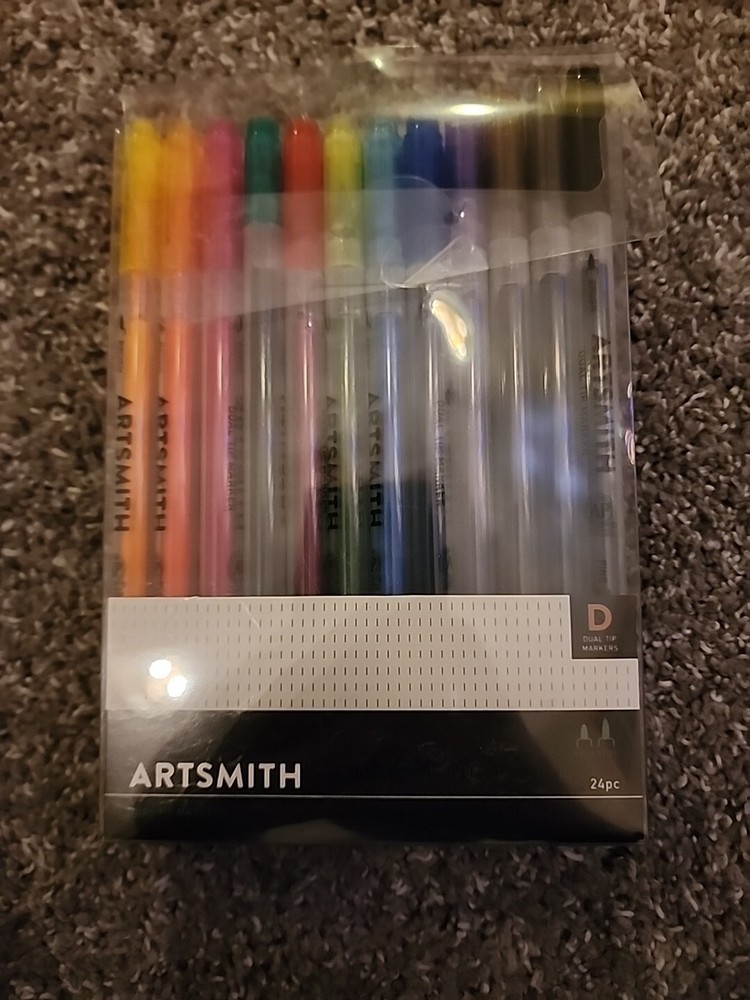 Artsmith Dual Tip Markers, 24pc