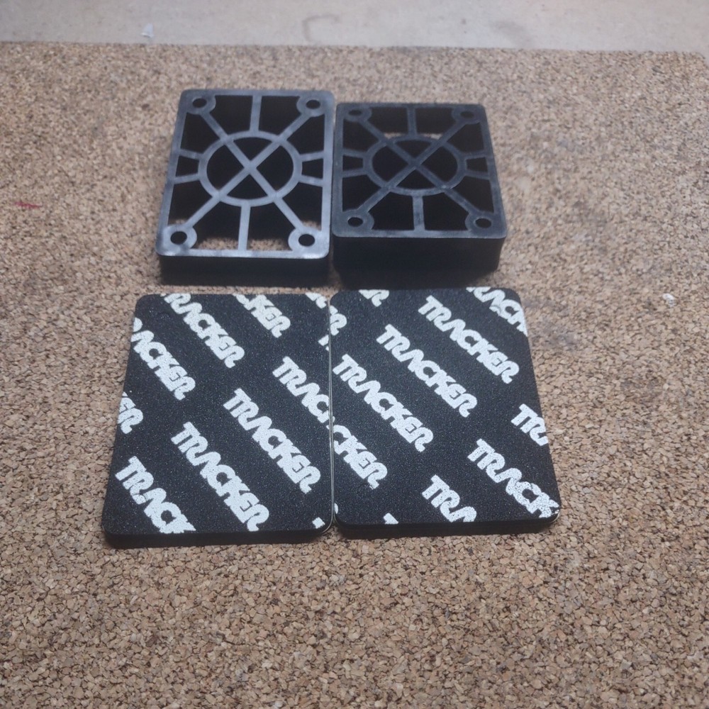Tracker Skateboard Longboard Wedge Risers With Shockpads