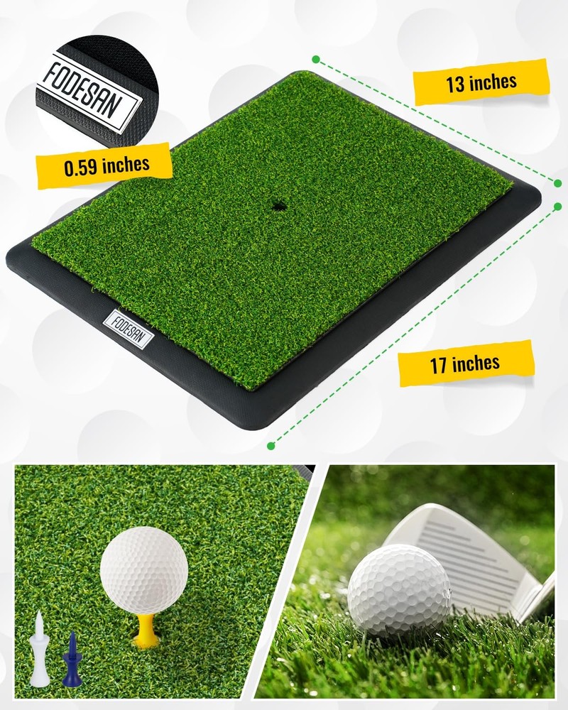 Golf Hitting Mat – Practice Mat with Swing Path Feedback & Impact Detection...