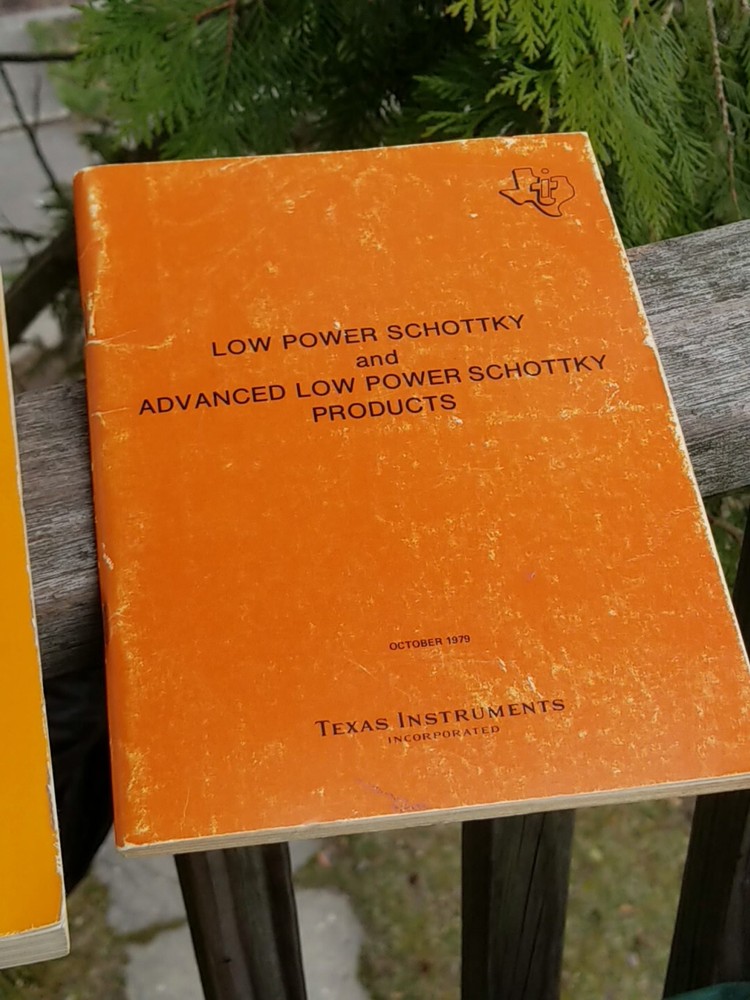 3 VINTAGE TEXAS INSTRUMENTS BOOKS MEMORY INTERFACE DATA LOW POWER SCHOTTKY