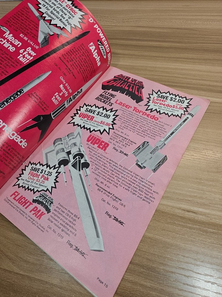 Estes Flying Model Rocket Catalog 1980 Spring Rocketry