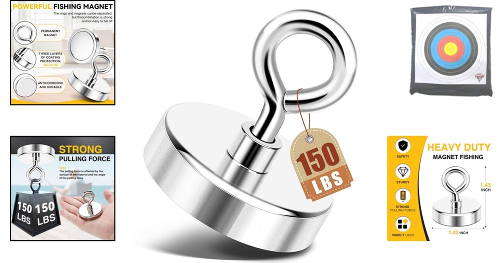 150lbs Pulling Force Rare Earth Magnet with Countersunk Hole for Retrieval