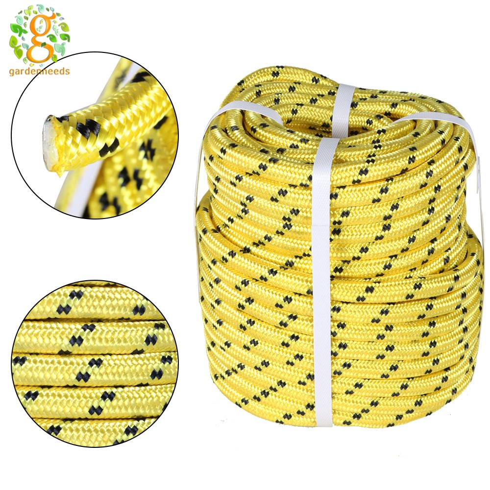 Heavy Duty Double Braid 1/2"x100’ Polyester Rope Sling 5500Lbs BREAKING STRENGTH