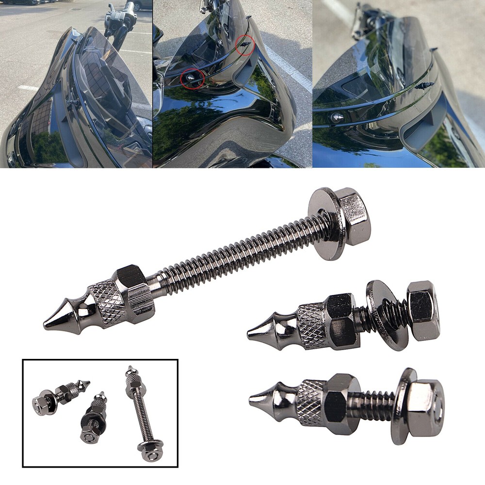 Front Spike Windshield Mount Bolt For Harley Electra Glide Ultra Classic FLHTCU