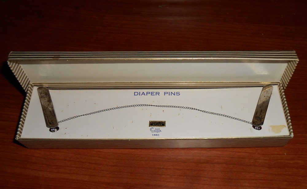 Vintage Diaper Pins Sterling Silver
