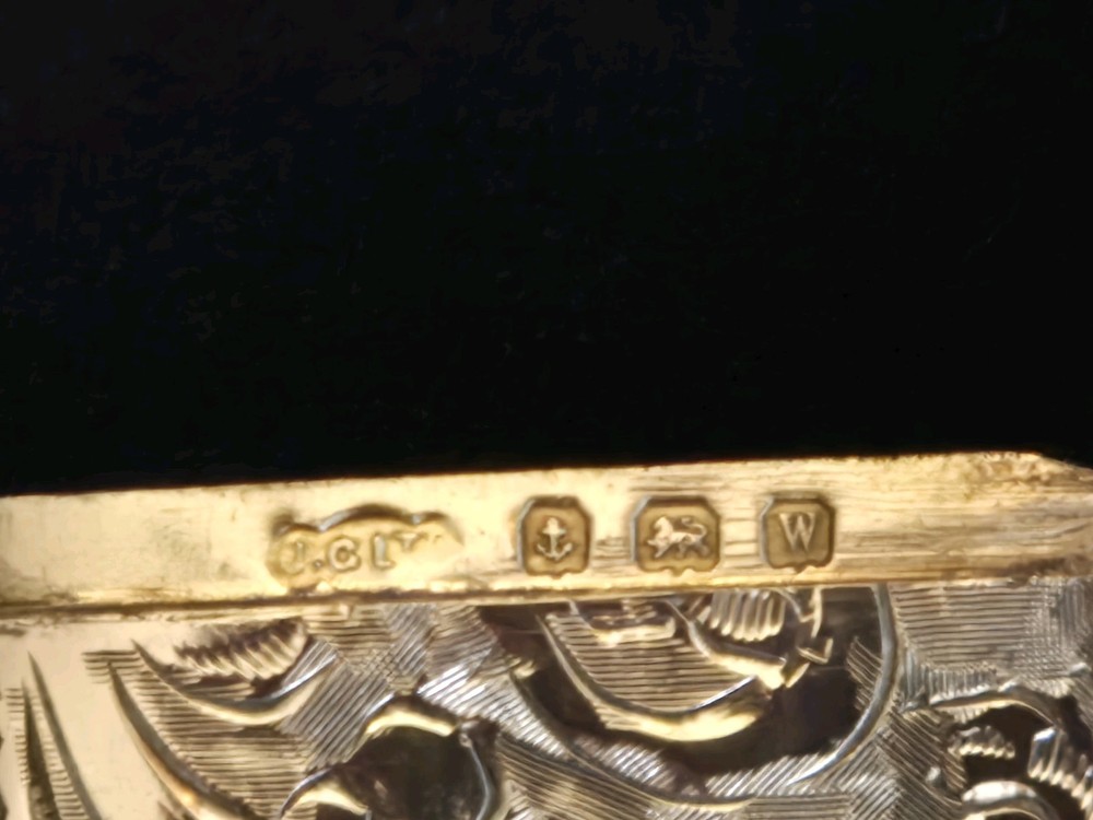 Solid Silver Pocket Vesta Case - Birmingham 1921 - Joseph Gloster Ltd
