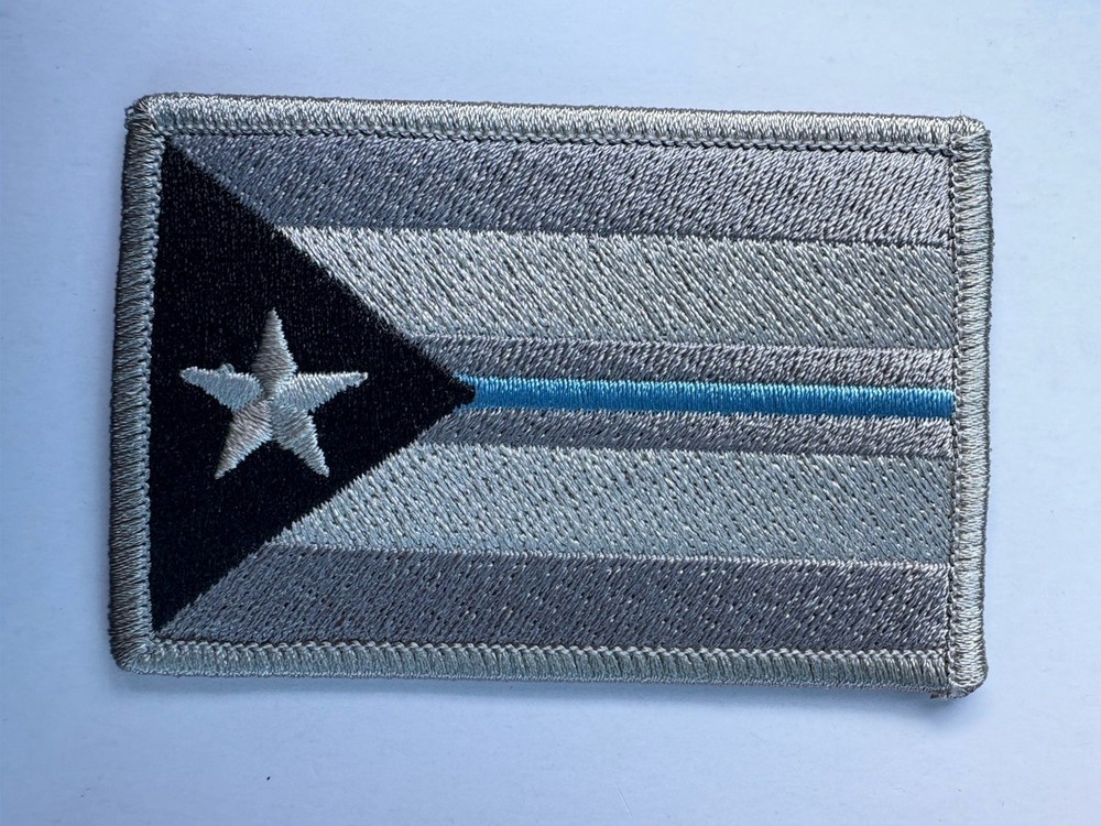 Puerto Rico Thin Blue Line Flag Patch