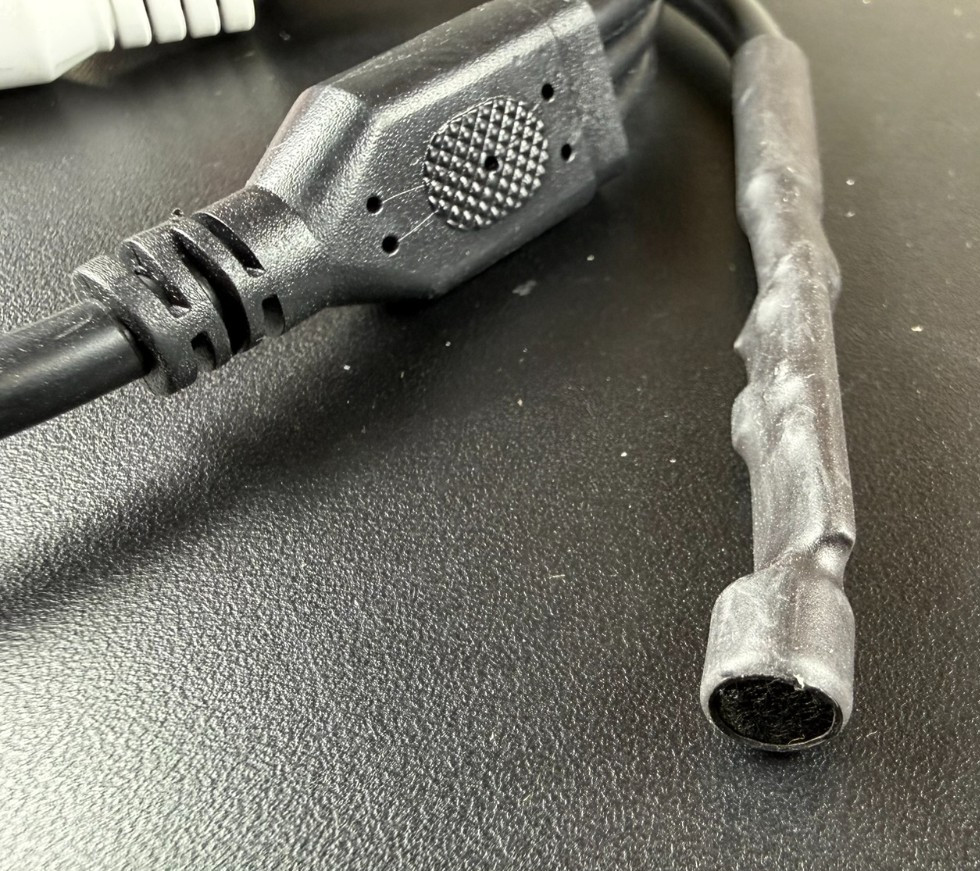 CCTV Security Camera Inline Audio Microphone with Loop Through Power
