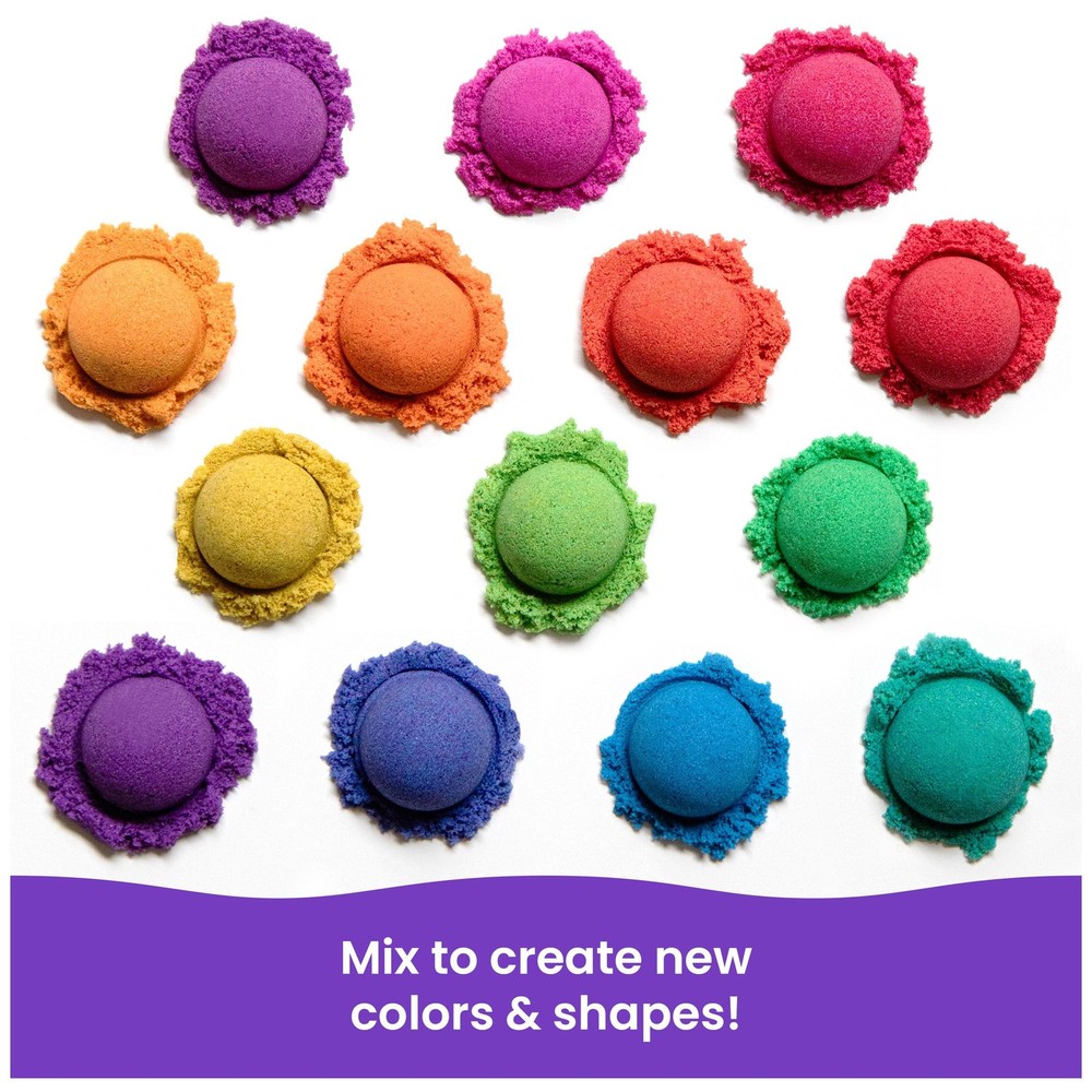 , Castle Containers 10-Color Moldable Play Sand Pack for Easter Basket Stuffe...