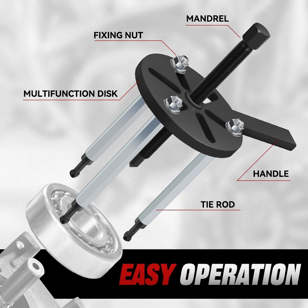 Bearing Disassembly Puller Inner Hole Removal Tool Carbon Steel Three-jaw Puller