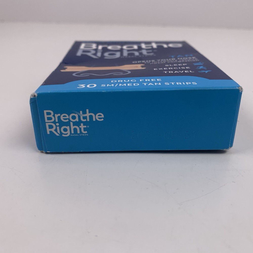 Breathe Right Nasal Strips Original Tan Small/Medium 30 EA