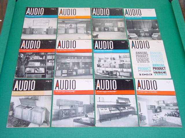 1963 Audio Magazines, Complete Year, 12 Issues