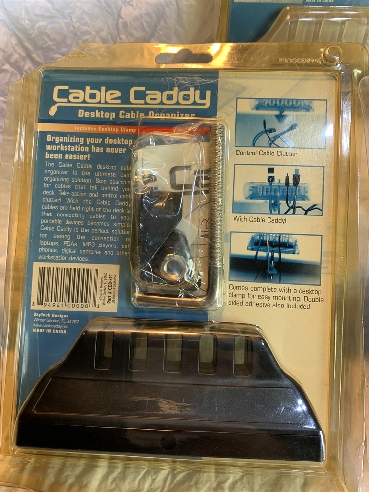 CABLE CADDY Desktop Cable Organizer Mobile Device Lot Of 3