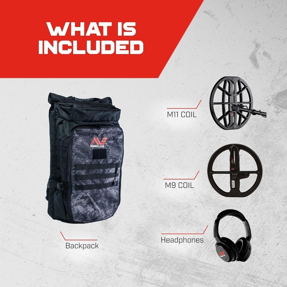 Minelab Manticore w/M9 Coil & New Backpack Bundle