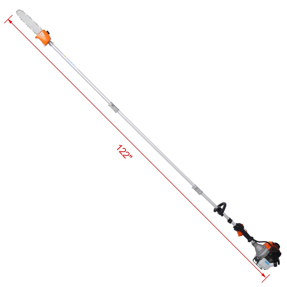 10 in 1 Multi-Functional Trimming Tool 52CC 2-Cycle with Pole Saw String Trimmer