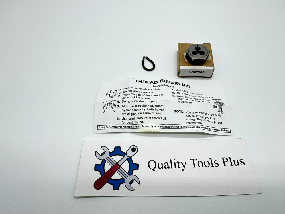 Murray Tools NEW Split Hex Die Thread Chaser M5 X 0.8 USA