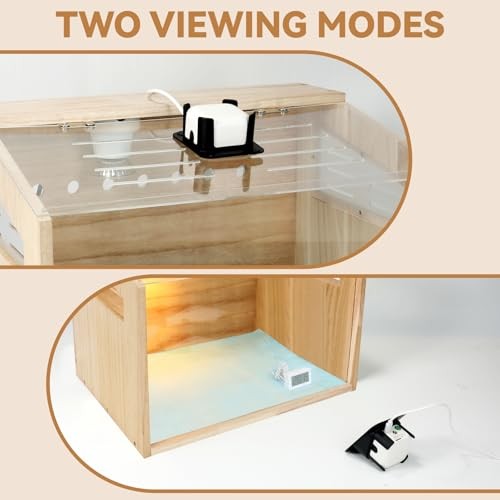 Chicken Brooder Box with Camera : 2.5K HD 5G Chicken Watching Camera,