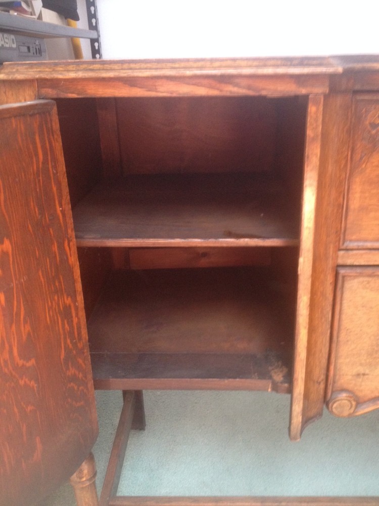 1920s Tudor style oak server/buffet