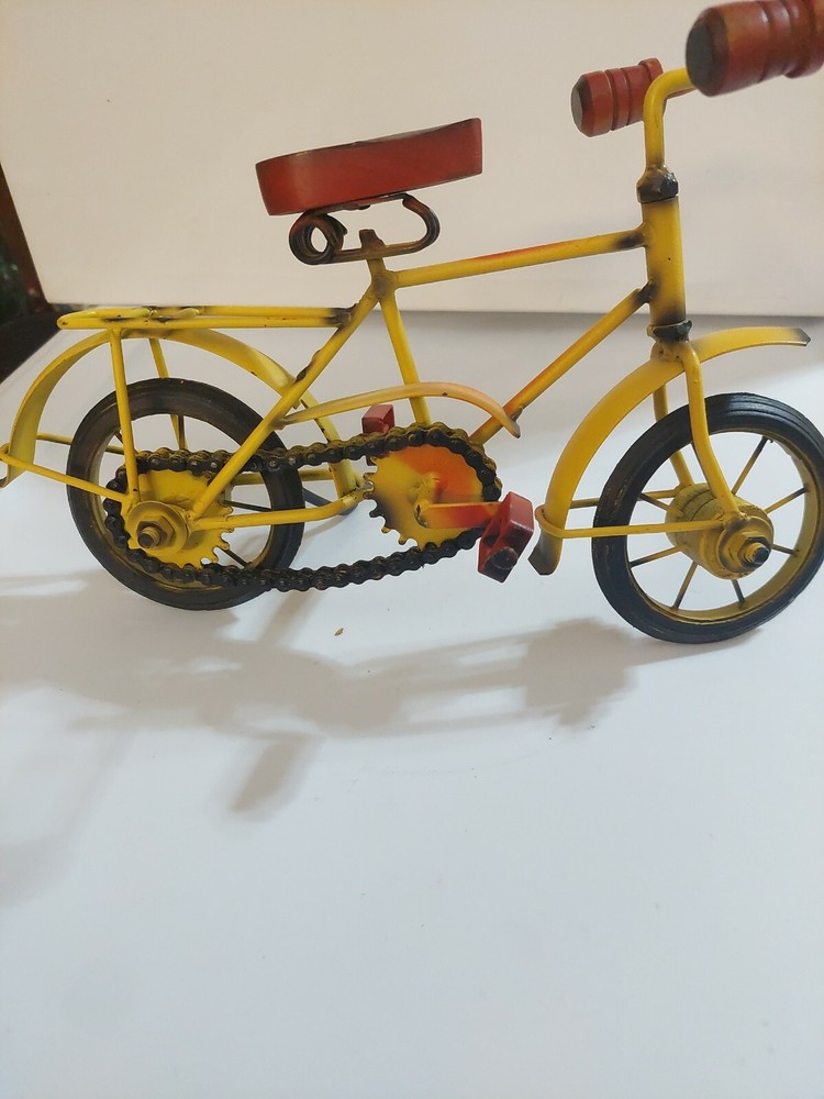 Small Yellow BICYCLE Home Table Decor