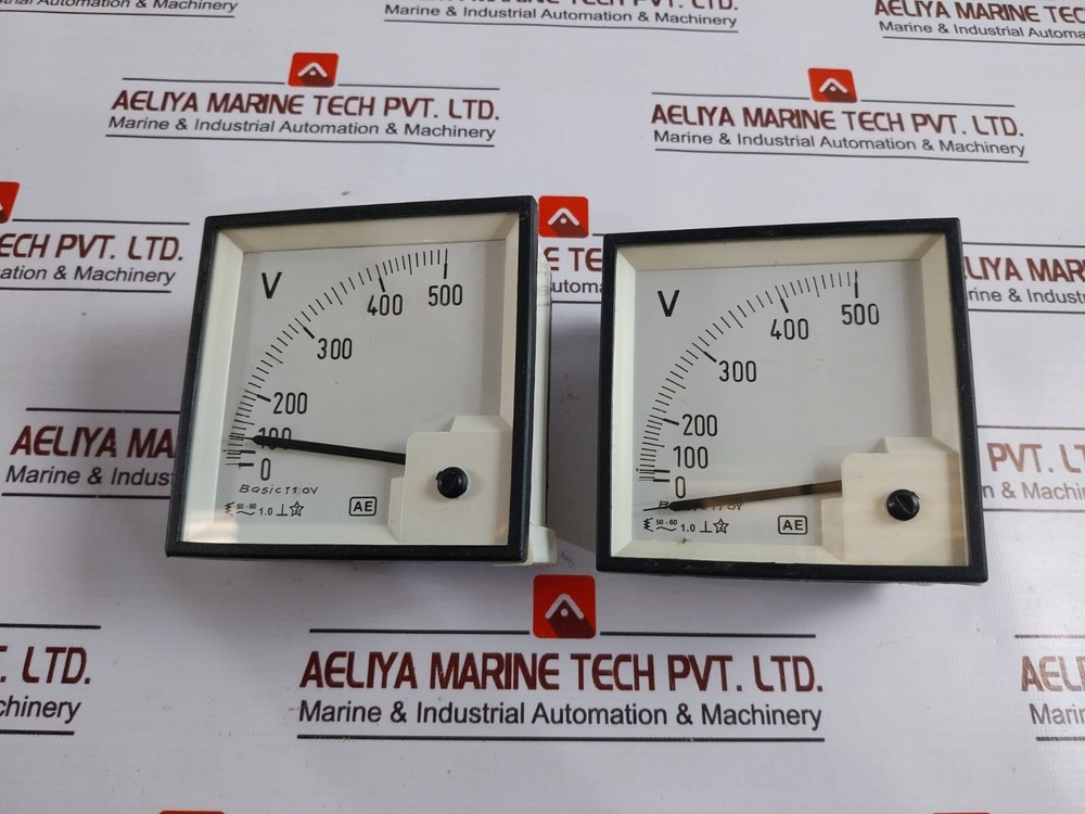 AUTOMATIC ELECTRIC 0-500V Analog Voltmeter 110V