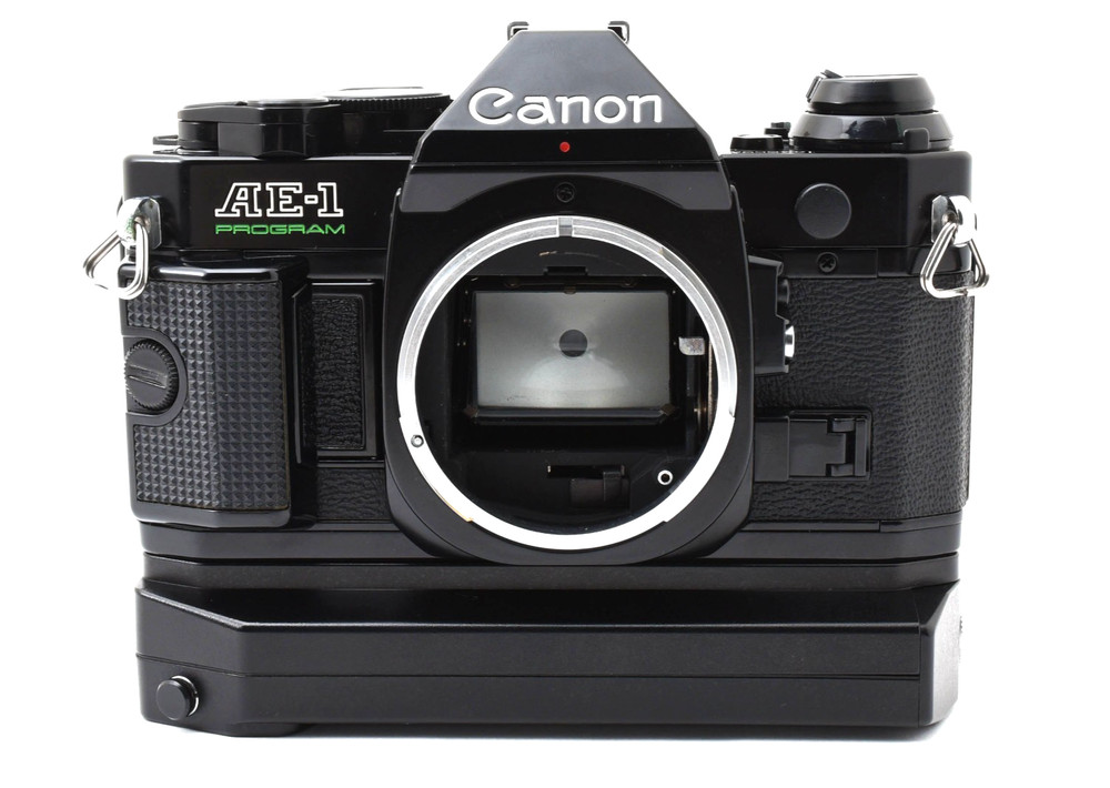 tested【NEAR MINT+】Canon AE-1 program black body /power winder from Japan