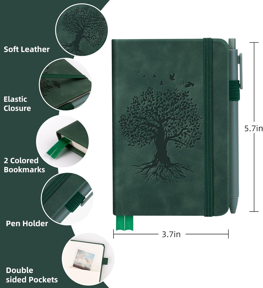 3 Pack Pocket Journaling Notebooks, A6 Small Notebook For Note Taking Journaling