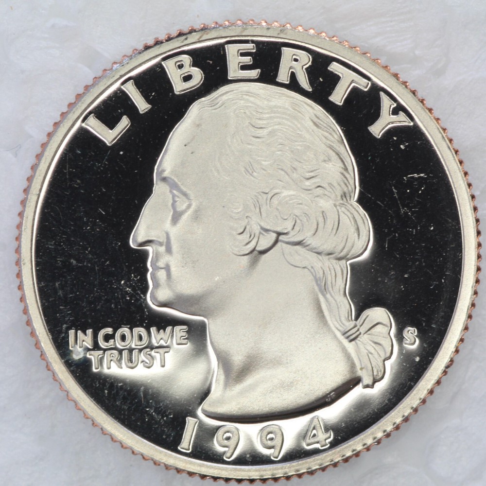 1994 S CLAD Proof Washington Quarter UNCIRCULATED
