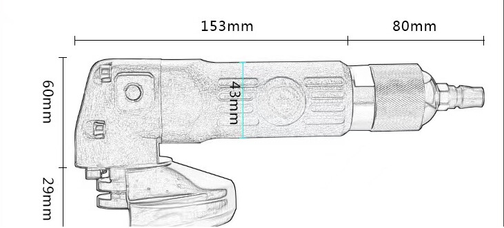 Pneumatic Angle Grinder Knob Type Air Sander Grinding Machine BD-0118B