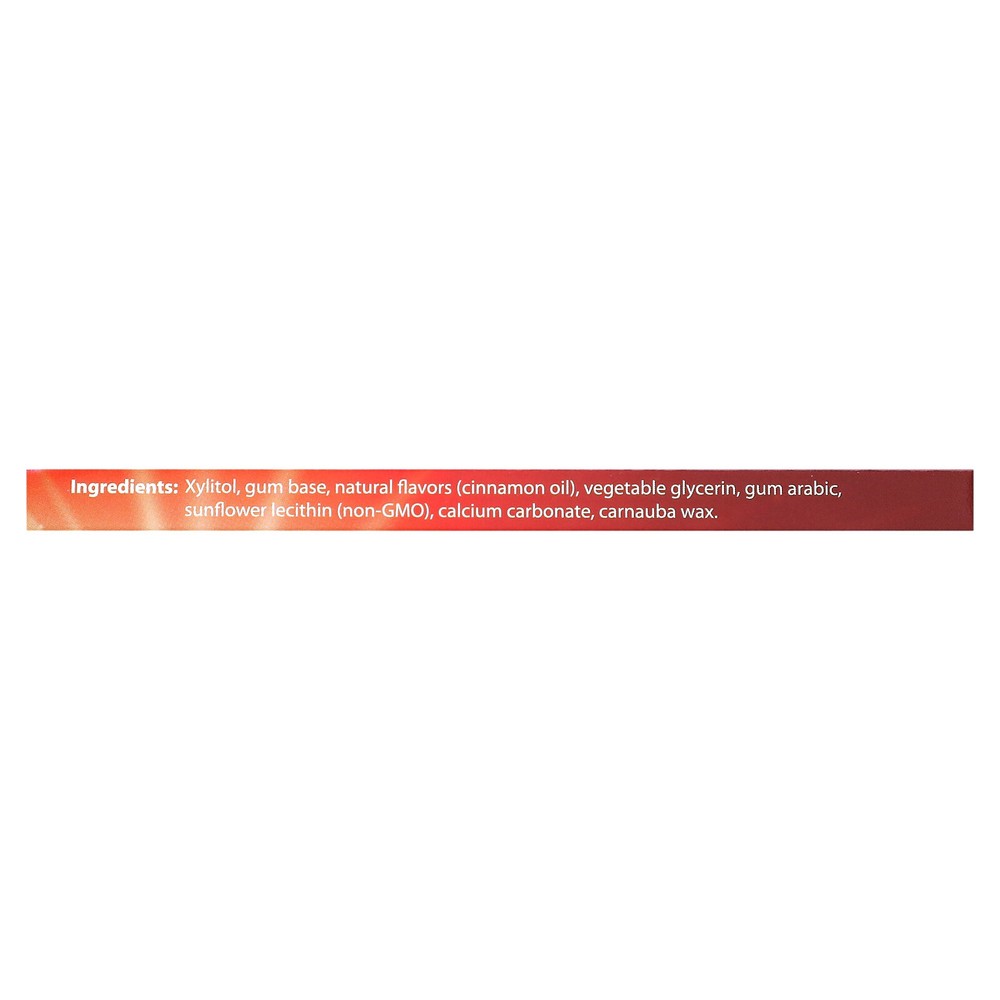 Xylitol Gum, Cinnamon, 12 Pieces